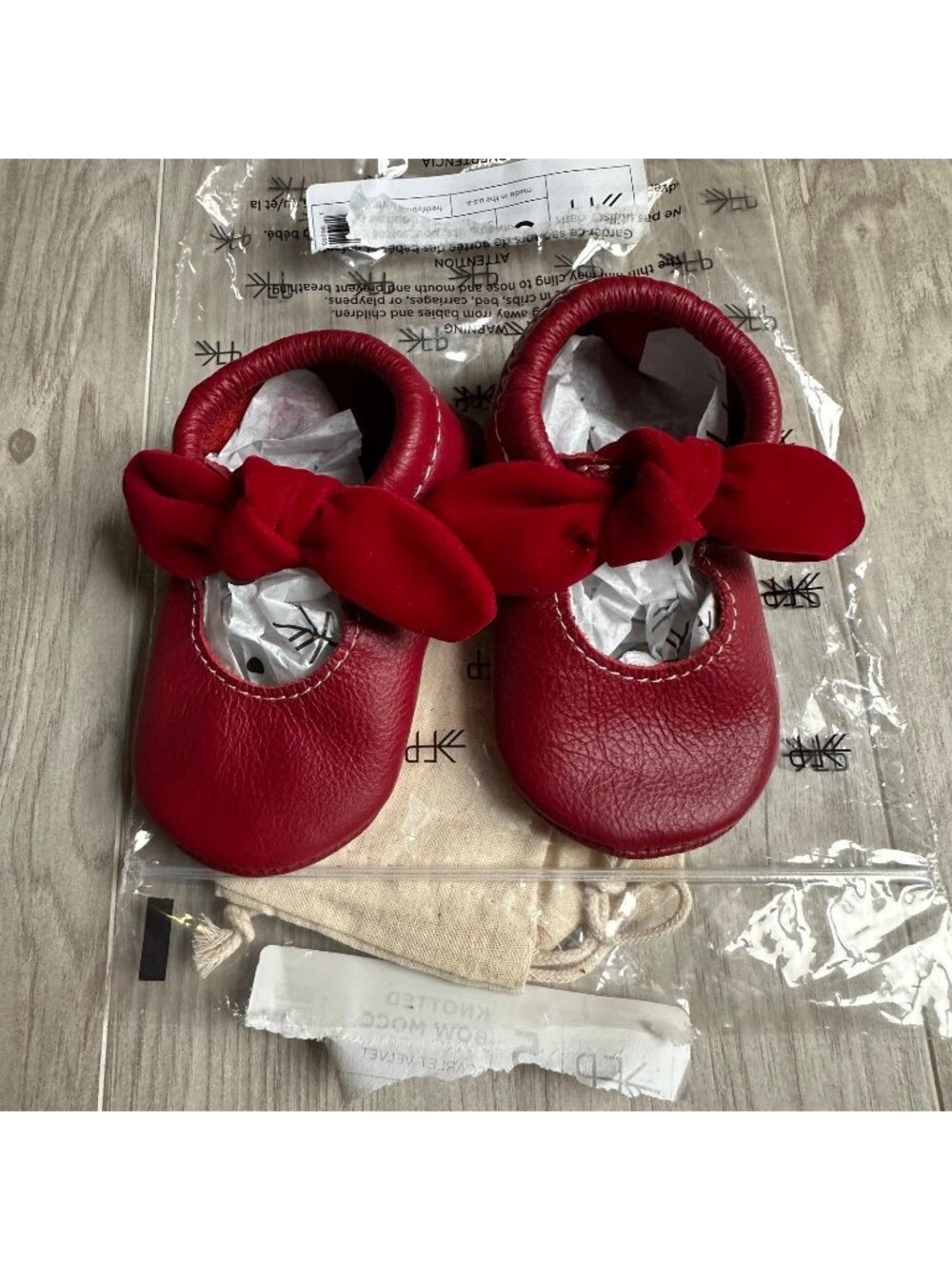 Freshly Picked Knotted Bow Moccs shoes